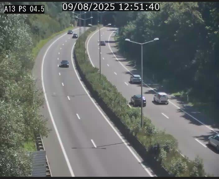 Traffic live webcam Luxembourg Differdange - A13 direction Esch-sur-Alzette - BK 4.5