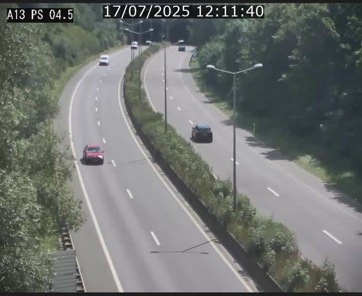 Traffic live webcam Luxembourg Differdange - A13 direction Esch-sur-Alzette - BK 4.5