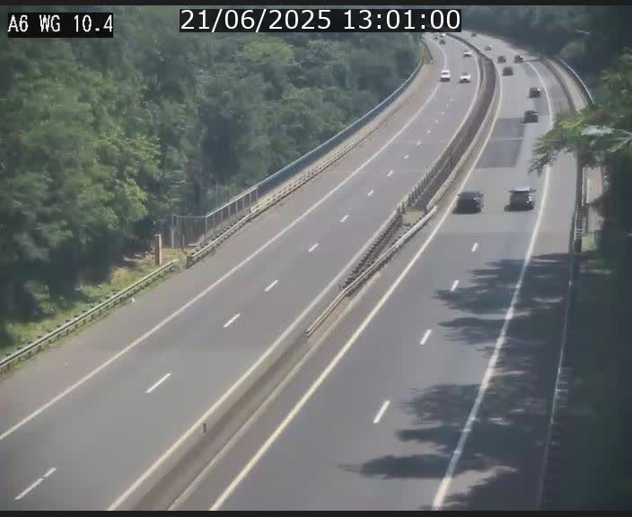 Traffic live webcam Luxembourg Mamer - A6 - BK 10.4 - direction Luxembourg/France/Allemagne