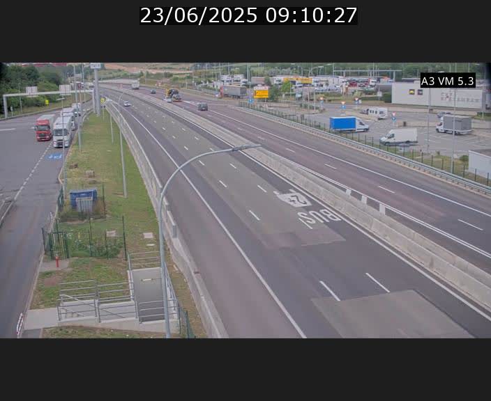 Traffic live webcam Luxembourg Aire de Berchem - A3 - BK 5 - direction France
