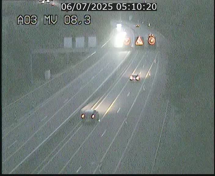 Webcam Autoroute après la Croix de Bettembourg en direction de Luxembourg sur l'A3