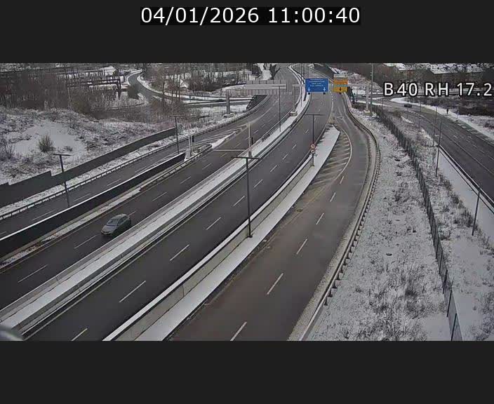 Webcam sur le contournement d'Esch Belval à hauteur de la sortie Université de Luxembourg. Vue orientée vers Luxembourg
