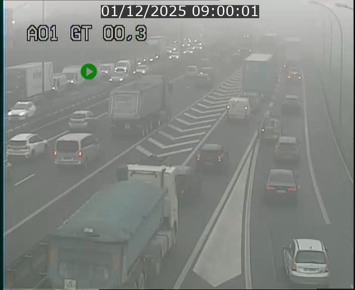 Traffic live webcam Luxembourg Croix de Gasperich - A1 direction Kirchberg - BK 0.3