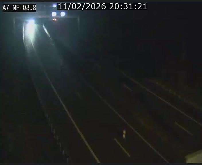 Webcam autoroute A7 au Luxembourg à la sortie du Tunnel Stafelter vers le Nord