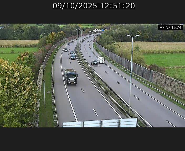Caméra trafic Luxembourg - A7, Tunnel Mersch, entrée nord, direction Lorentzweiler