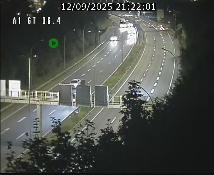 Traffic live webcam Luxembourg Hamm - A1 direction Sandweiler - BK 6.4