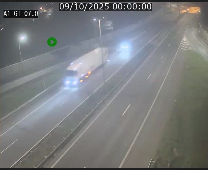 Traffic live webcam Luxembourg Cents - A1 direction Kirchberg - BK 7