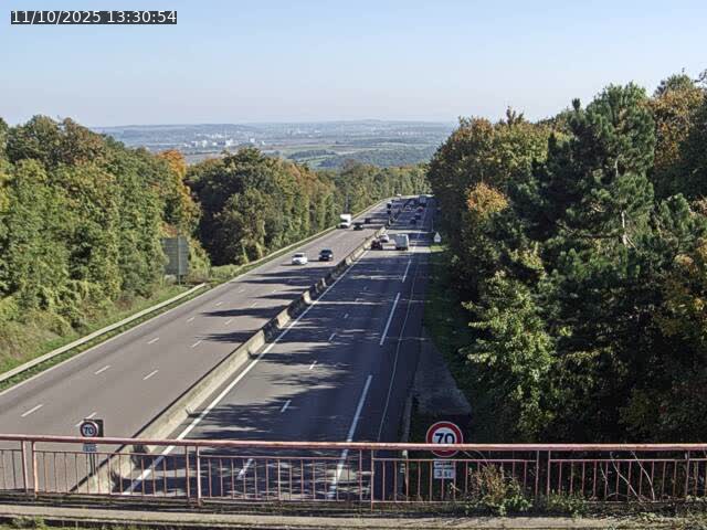 Caméra autoroute France - A33, Houdemont direction Lunéville