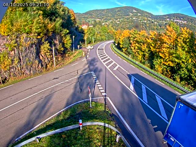 Caméra autoroute France - N66, col du Bussang direction Remiremont