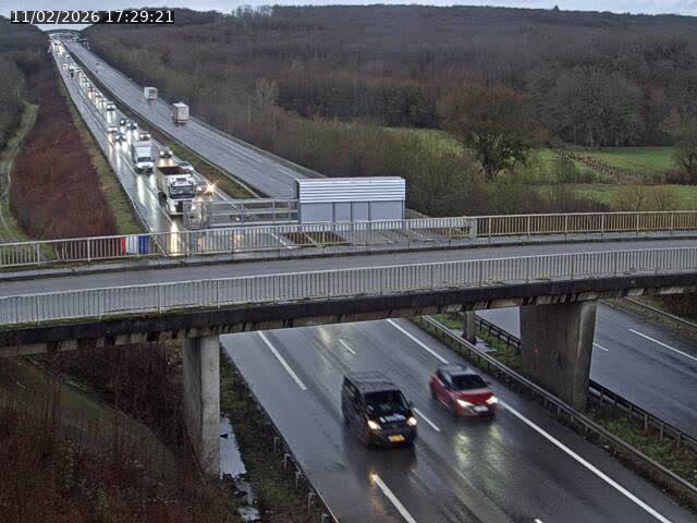 Caméra autoroute France - A31, Zoufftgen direction Luxembourg-ville, à la frontière entre la France et le Luxembourg