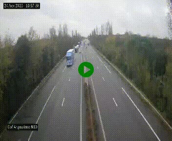 Webcam routière à la fin de la N10, en périphérique ouest d'Angouleme, proche de la jonction avec l'A10