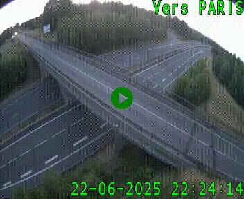 Clone of Caméra routière sur l'autoroute A20 au nord de Limoges, à la jonction avec la N520. Vue orientée vers Paris