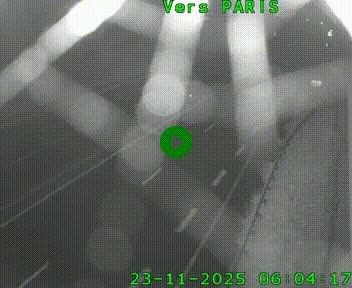 Caméra routière sur l'autoroute A20 à Saint-Hilaire-Bonneval, au sud de Limoges. Vue orientée vers Paris