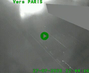 Caméra routière sur l'autoroute A20 à Saint-Pardoux-l'Ortigier, à la jonction avec l'A89. Vue orientée vers Paris