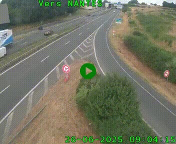 Webcam N147 au nord de Poitiers et à la jonction avec la A10
