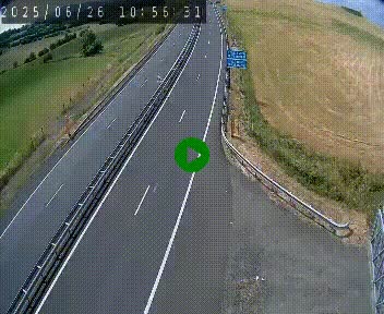 Caméra autoroute A75 à hauteur du col de la Fageole en direction de Clermont-Ferrand