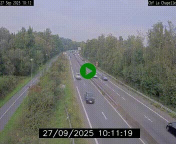 Webcam sur le périphérique de Nantes (N844) à hauteur de Porte de la Chapelle, au nord de la ville