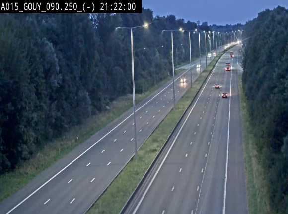 Webcam autoroute Belgique - Gouy-lez-piéton - E42 - BK 90.3