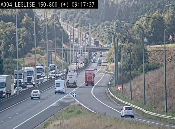 Caméra autoroute Belgique - Côte de Léglise, E411(A4) direction Luxembourg