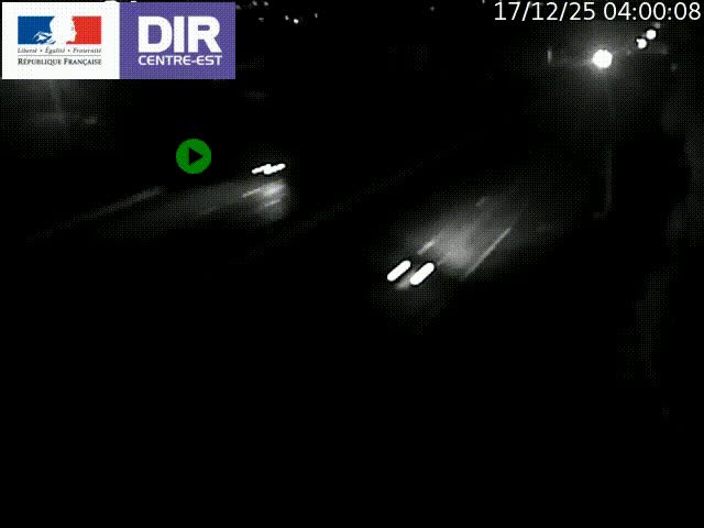 Caméra de circulation à Saint-Priest à la jonction entre l'A43 et l'A46 en direction de Marseille