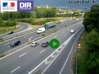 Webcam sur la Nationale 201 à hauteur de la sortie Chambéry-Nord, avant à la jonction entre l'A41 et l'A43, en direction de Lyon
