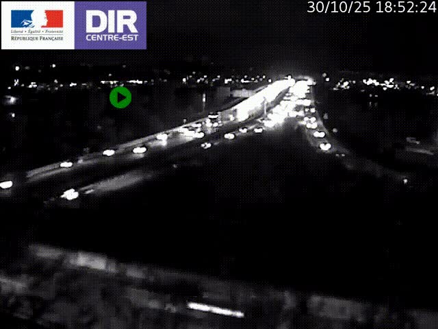 Webcam autoroute sur A450 à Pierre-Bénite en direction de Lyon et de l'autoroute A7