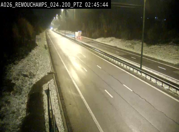 Webcam E25/A26 à Aywalle, à hauteur de Spa. Vue orientée vers Liège