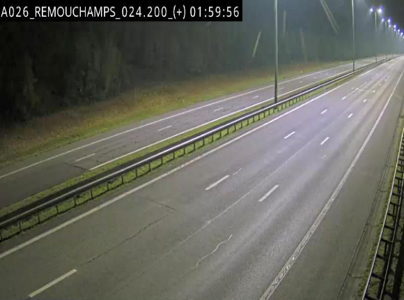 Webcam à hauteur de Spa entre la sortie Remouchamps et la sortie Stavelot. Vue orientée vers les Ardennes