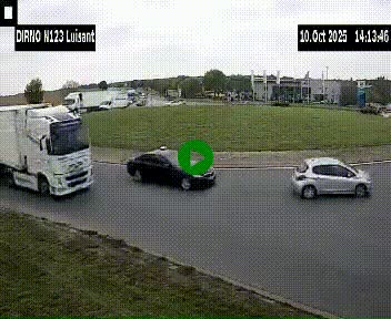 Webcam en périphérie de Chartres sur la N123, à hauteur de Luisant. Vue orientée vers Chartres