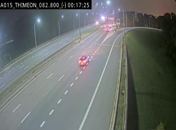 Caméra trafic Belgique - Thiméon - E42, jonction avec A54 (E420) direction La Louvière/Charleroi - BK 82.82