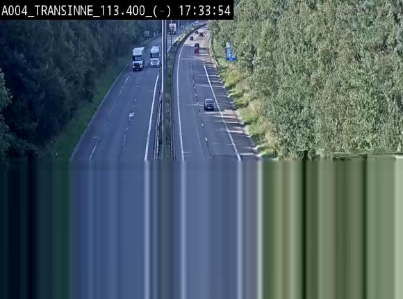 Caméra trafic E411 (A4) - Transinne direction Namur - BK 113.425
