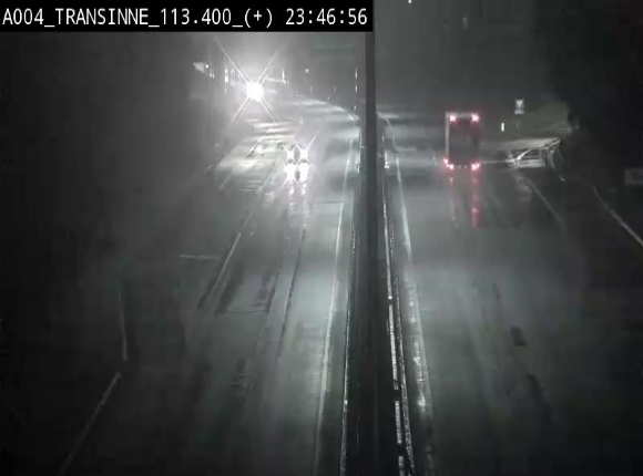 Webcam dans les Ardennes sur l'E411 à hauteur de Transinne. Vue orientée vers le sud de la Belgique