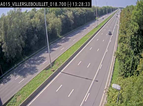 Webcam autoroute Belgique - Villers-le-Bouillet - E42 direction Liège - BK 18.7