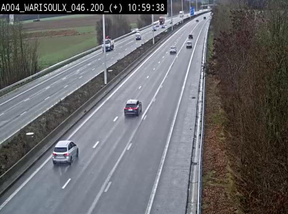 Webcam autoroute Belgique - Warissoulx - E411 - BK 46.2