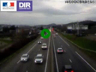 Caméra autoroute à Saint-Etienne (Les Littes) à hauteur du Ikea Saint-Etienne sur l'A72 en direction de Roanne