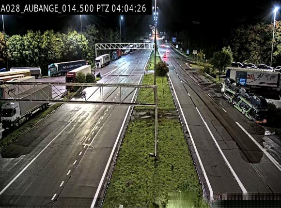 Webcam autoroute Belgique - Aubange - A28 direction Arlon - BK 14