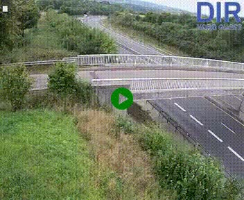Webcam sur A84 à hauteur de Pont-Farcy, au niveau du pont autoroutier sur la Vire, au sud de Saint-Lô