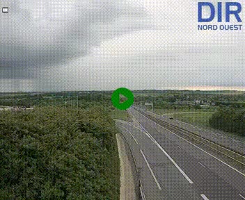 Webcam au début de l'A84 sur le périphérique Ouest de Caen (N814) à hauteur de la sortie 9, Porte de Bretagne