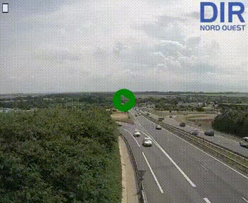 Webcam au début de l'A84 sur le périphérique Ouest de Caen (N814) à hauteur de la sortie 9, Porte de Bretagne
