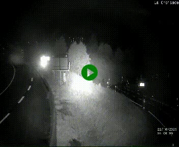 Webcam au carrefour de la croisade, à la jonction entre la N22 et la N320, avant le poste de douane franco-andorrane. Webcam à 1790 mètres d'altitude