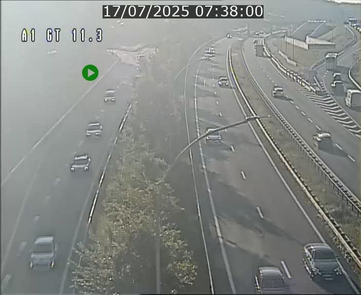 Traffic live webcam Luxembourg Senningerberg - A1 direction Allemagne - BK 11.3