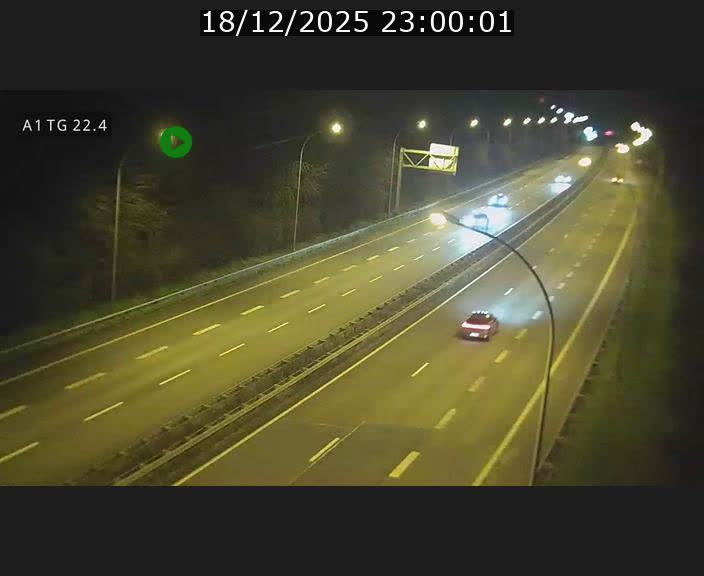 Traffic live webcam Luxembourg Flaxweiler - A1 direction Luxembourg - BK 22.4