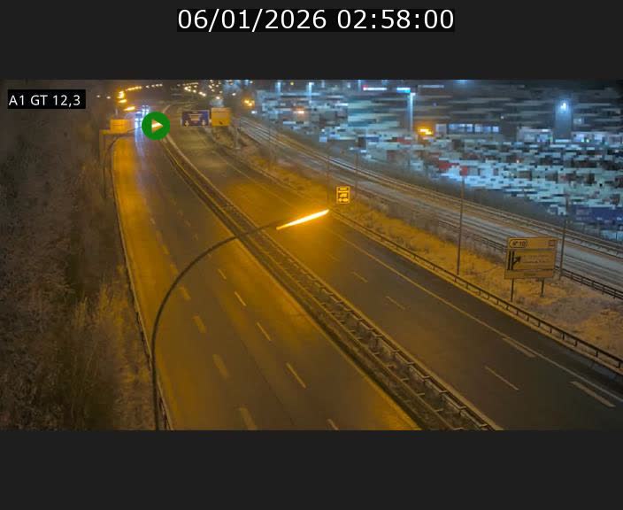 Traffic live webcam Luxembourg Senningerberg - A1 direction Allemagne - BK 12.3