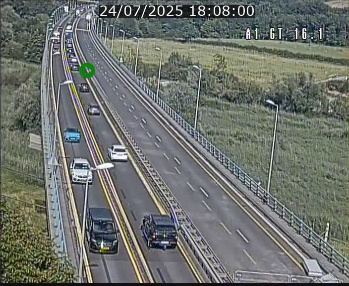 Traffic live webcam Luxembourg Niederanven - A1 direction Allemagne - BK 16.1