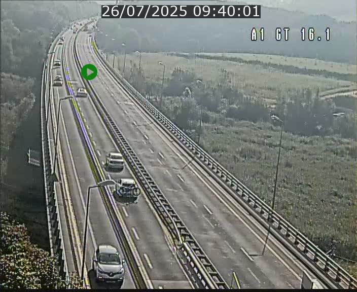 Traffic live webcam Luxembourg Niederanven - A1 direction Allemagne - BK 16.1