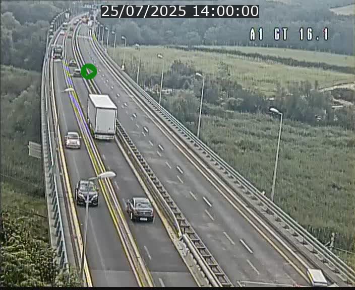 Traffic live webcam Luxembourg Niederanven - A1 direction Allemagne - BK 16.1