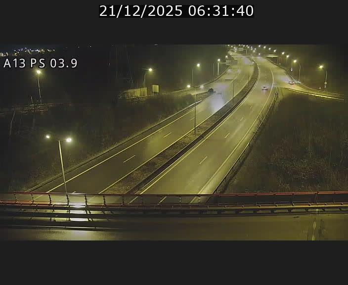 Traffic live webcam Luxembourg Differdange - A13 direction Esch-sur-Alzette - BK 3.9