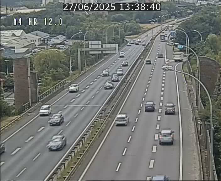 Traffic live webcam Luxembourg Jonction Foetz - A4 - BK 12.0 - direction Esch sur Alzette