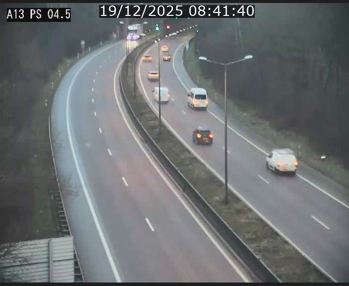 Traffic live webcam Luxembourg Differdange - A13 direction Esch-sur-Alzette - BK 4.5