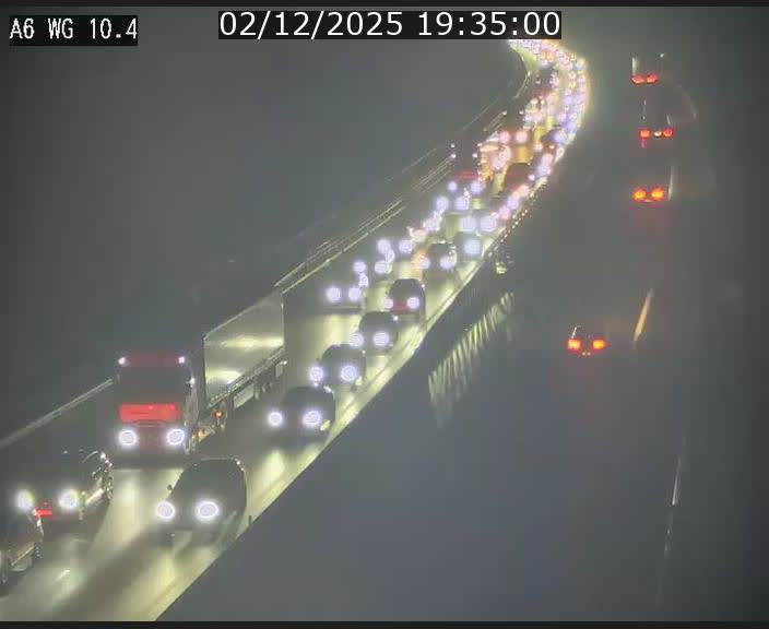 Traffic live webcam Luxembourg Mamer - A6 - BK 10.4 - direction Luxembourg/France/Allemagne